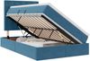 vidaXL Bett mit Stauraum und LED mit LED Dunkelblau 120 x 200 cm Samt 3372781 Bild 2