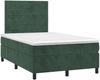 vidaXL Boxspringbett mit Matratze & LED Dunkelgrün 120x190 cm Samt 3270320 Bild 3