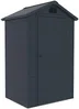 Vente-unique - CESIO Gartenhaus Harz Grau - B 92 cm x H 168 cm x L 120 cm Bild 4