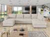 Wohnlandschaft Wilma Premium mit 2 Bettkasten und Schlaffunktion (Farbe: Abriamo 03, Seite: Rechts) Bild 1
