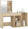 vidaXL LED-Schminktisch mit Schrank Sonoma-Eiche Holzwerkstoff 3082020 Bild 3