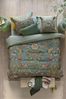 PIP Studio Perkal Bettwäsche 135x200 Botanico Verde Blue Vögel Blumen Wende Bild 3