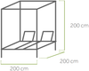 Cubico Daybed grau TextileneAluminium Bild 2