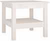 vidaXL Couchtisch Weiß 45 x 45 x 40 cm Massivholz Kiefer 814265 Bild 2
