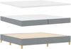 vidaXL Boxspringbett mit Matratze Hellgrau 200 x 200 cm Stoff 3344401 Bild 5