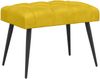 vidaXL Bank mit Knopfheftung Gelb 60 x 40 x 45 cm Samt 42038550 Bild 2