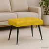 vidaXL Bank mit Knopfheftung Gelb 60 x 40 x 45 cm Samt 42038550 Bild 4