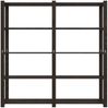 vidaXL Lagerregal mit 5 Böden Schwarz 170x38x170 cm Massivholz Kiefer 373406 Bild 3