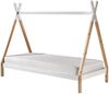 Zeltbett Karyn 2 206x98x158 Kinderbett Massivholz Weiß/natur Bild 2