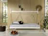 Zeltbett Karyn 2 206x98x158 Kinderbett Massivholz Weiß/natur Bild 3