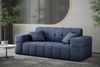 Sofaset Designersofa NANCY 3-2-1 in Stoff Perfekt Harmony Marineblau Bild 3