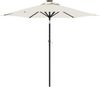 vidaXL Sonnenschirm mit LED und Stahlmast Weiß 225x225x212 cm 4005066 Bild 2
