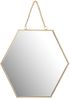 Wandspiegel Sechskant, Spiegel, Breite 20 cm, golden Bild 1