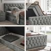 ED Lifestyle Cashfield 8 Boxspringbett Holzwerkstoff/Tonnentaschenfederkern H2 180x200 cm Grau Bild 4