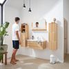 HOME DELUXE Badmöbel-Set ' WANGEROOGE BIG - XL' mit LED-Beleuchtung, Holz Bild 2