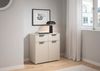 rauch Kombikommode Sideboard Schubladenkommode COSTA mit farblich passenden Metallgriffen (in 2 Griff-Farben, Breite 80 cm), mit 2 Schubladen und 1 verstellbaren Einlegeboden MADE IN GERMANY Bild 2