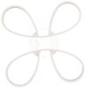 Dimmbare LED Deckenleuchte FLY geschwungen Weiß, Breite 40cm Bild 5