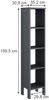 Kinderregal Ajaton Grau 35.2 x 159.5 cm Vitalispa Bild 3