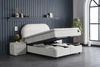 Pointhome Boxspringbett mit Matratze & Stauraum, Bett mit Bettkasten, mit/ohne Nachttisch (140x200 cm, 1 Bettkopfteil, 1x H3/H4Matratze, 2 Bettkasten, Nachtkommode), Topper und Stauraum, Boxbett Bild 3