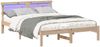 vidaXL Bettrahmen mit Kopfteil Braun 120 x 190 cm Massives Kiefernholz 872830 Bild 3