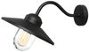 Außenleuchte, Wandlampe, Edelstahl, Schwarz, H 25,5 cm Bild 2
