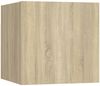 vidaXL 5-tlg. TV-Schrank-Set Sonoma-Eiche Spanplatte [3079012] Bild 4