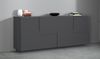Sideboard >Bitonto< in Anthrazit matt - 200x86x44cm (BxHxT) Bild 3