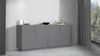 Sideboard >Bitonto< in Anthrazit matt - 200x86x44cm (BxHxT) Bild 4