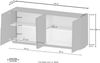 Sideboard >Bitonto< in Anthrazit matt - 200x86x44cm (BxHxT) Bild 5