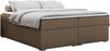 Boxspringbett - Doppelbett mit Multipocket-Matratze - BESS -160x200 - Braun Kunstleder - H4 Bild 3