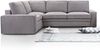 AX LIVING Cord Schlafsofa Ecksofa grau Treville mit Schlaffunktion L Bild 2