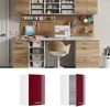 Hängeschrank R-Line Bordeaux Hochglanz 40 cm mit offenen Regalen Vicco Bild 2