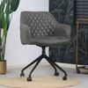 Bronx71 Esszimmerstuhl Leder Levi mit Rollen Anthrazit - 4er Set Bild 5