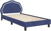vidaXL Kinderbettgestell mit Kopfteil Polizeiblau 80 x 200 cm Samt 42010914 Bild 4