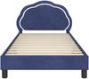 vidaXL Kinderbettgestell mit Kopfteil Polizeiblau 80 x 200 cm Samt 42010914 Bild 5