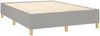 Boxspringbett Hellgrau 140x190 cm Stoff [3120953] Bild 4