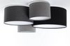 BPS Koncept 084-02-051 Plafond 4FLAME 4xE27 60W Velours auf PVC-Basis schwarz, grau, weiß H:34cm B:92x88 cm dimmbar Bild 4