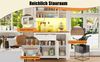 Hochschrank Küchenbuffet mit LED-Beleuchtung & App-Steuerung, 104x40x180 cm, Weiß Bild 5