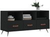 vidaXL TV-Schrank Schwarz 102x36x50 cm Holzwerkstoff 829005 Bild 3