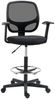 Vinsetto Schreibtischstuhl Bürostuhl Ergonomischer Zeichenstuhl mit verstellbarem Fußring (Höhenverstellbare Drehstuhl mit Rollen, 1 St), für Arbeitszimmer 60 x 56 x 110-132 cm Bild 5