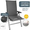 LILENO HOME Hochlehnerauflage Gartenstuhl Auflage, bequeme Sitzauflage für Gartenmöbel, Stuhlkissen, (1er Set), Polsterauflage Anthrazit, Stuhlauflagen, Auflagen Hochlehner Bild 2