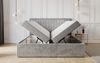 Boxspringbett Schlafzimmerbett HIDIS 180x200cm Stoff Vito Grafit Bild 3