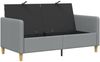 vidaXL Sofa mit Stauraum Hellgrau 152 x 78 x 87 cm Polyester 42036919 Bild 3