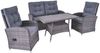 Lounge Gartenmöbel Set Bailado dunkelgrau 4-teilig Gartenmöbel Set Loungemöbel Polyrattan Bild 2