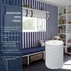 DOKEHOM 20-Inch Verdickte Faltbare Runde Wäschekörbe Baumwolle Blau Bild 2