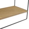 Wandregal Skovbo mit 3 Ablageflächen Schwarz/Holzfarben [en. casa] Bild 5