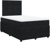 vidaXL Boxspringbett mit Matratze Schwarz 120x190 cm Samt 3294588 Bild 3
