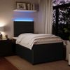 vidaXL Boxspringbett mit Matratze Schwarz 120x190 cm Samt 3294588 Bild 4