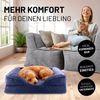 Lumaland Hundebett Indoor Cord S 70x60x18cm dunkelblau vakuumiert Bild 3