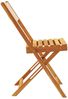 vidaXL Gartenstühle 8 Stk. Klappbar Beige Stoff und Massivholz 3214621 Bild 5